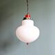 Suspension Space Age en opaline blanche, Massive, 1970