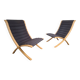 2  chaises AX  par Hvidt & Molgaad édition Fritz Hansen