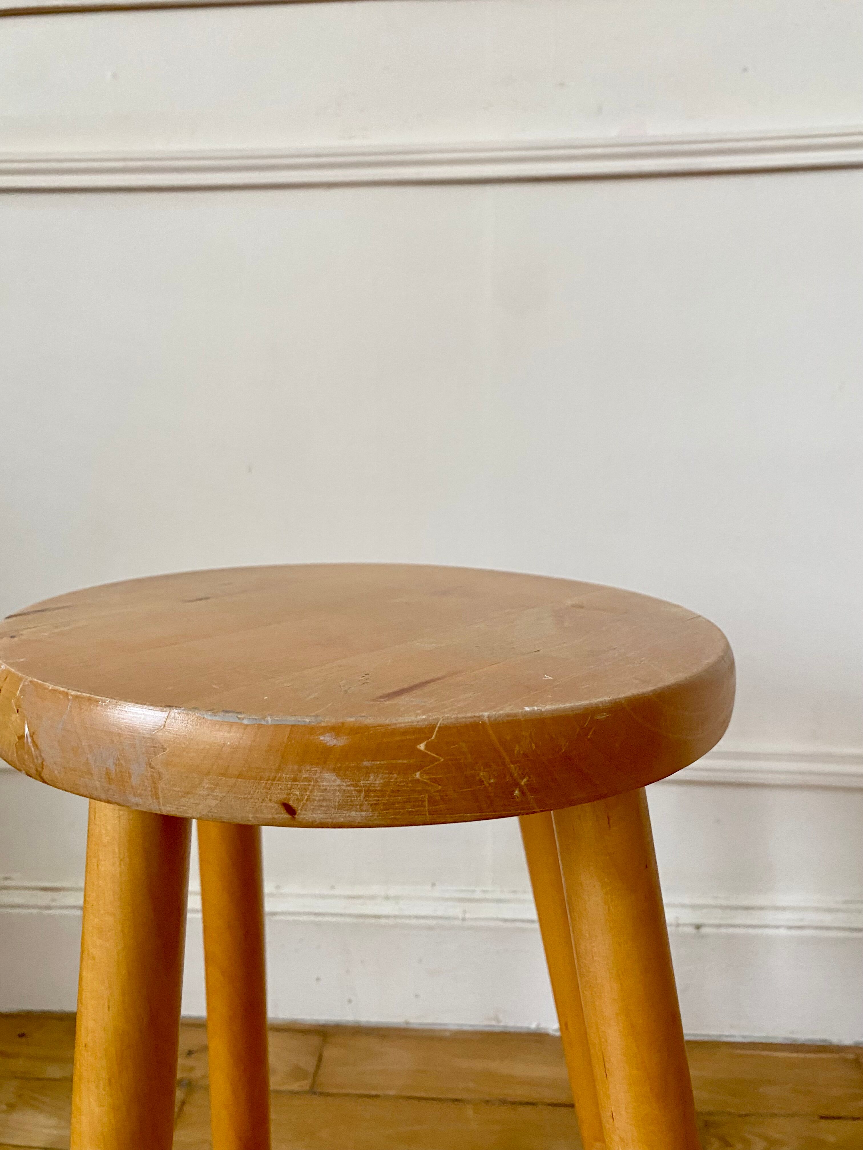 Vintage pine stool