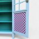 Armoire parisienne vitrée vintage 1960