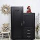 Wardrobe combo linen closet dresser Parisian patina