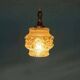 Vintage Scandinavian glass pendant, bubble glass pendant.