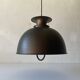 Brushed metal pendant lamp with a bronze appearance, 1970s, Germany