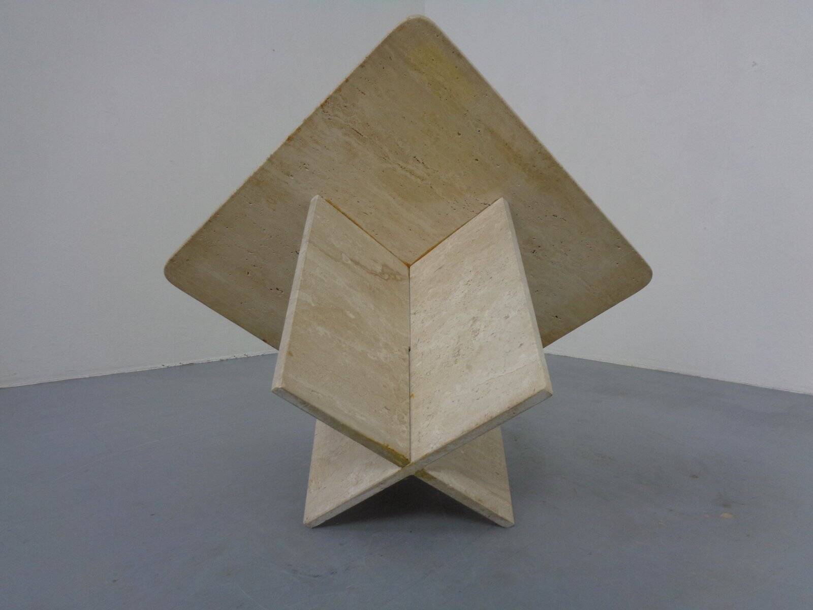 Italian Travertine Coffee Table, 1970s