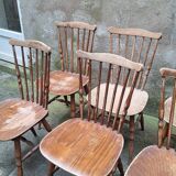 8 chaises bistrot Baumann modèle Tacoma
