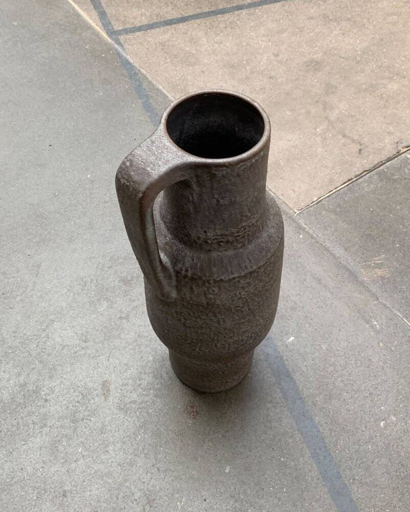 Vintage German Footed Vase in Ceramic by Karlsruher Majolika