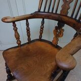 Chaise à Bascule Windsor Antique du 19ème Siècle