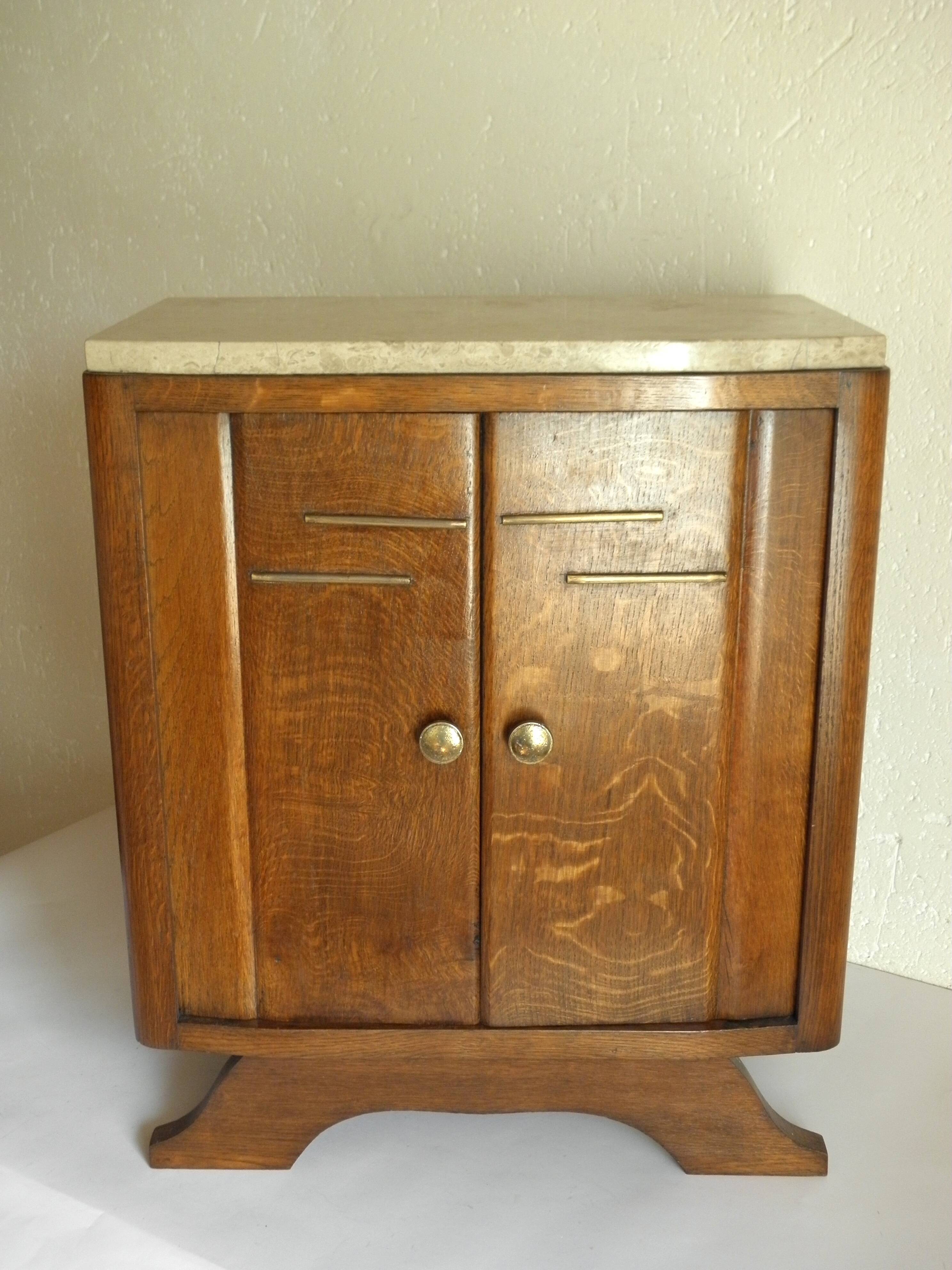 Art Deco bedside table from the 1940s