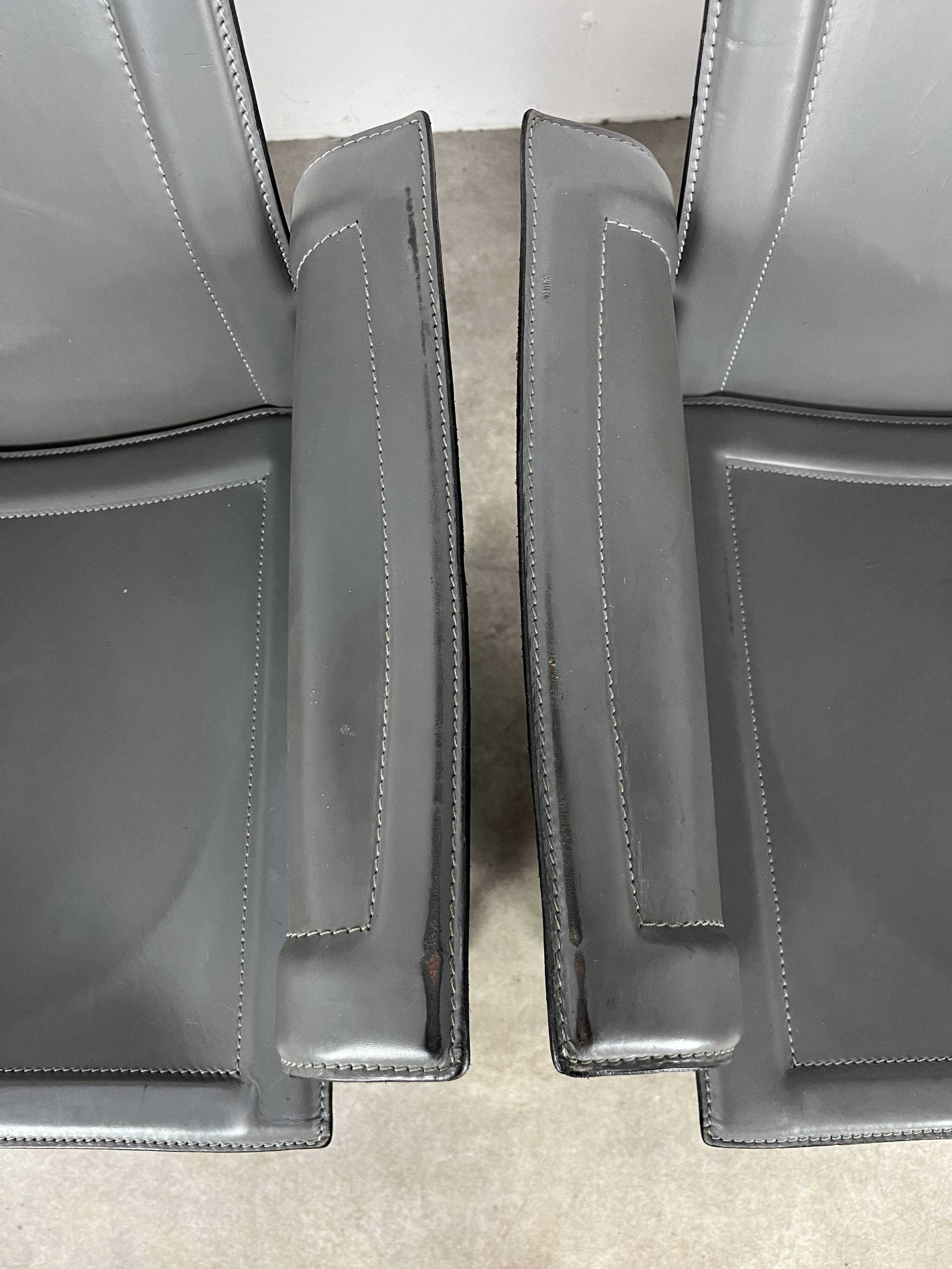 Paire de chaises Korium par Tito Agnoli pour Matteo Grassi
