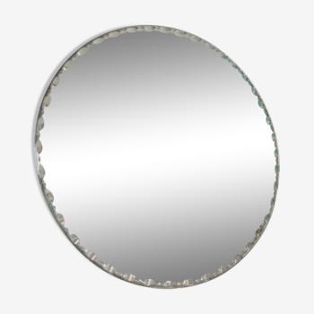 Miroir rond biseauté