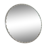 Beveled round mirror