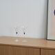 Pair of glass tumblers, Danish design, 1970s, manufactured in Denmark