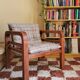 Vintage checkered armchair