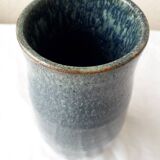 Blue stoneware vase