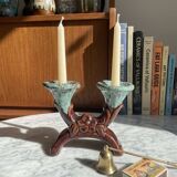 Chandelier double ceramic Vallauris