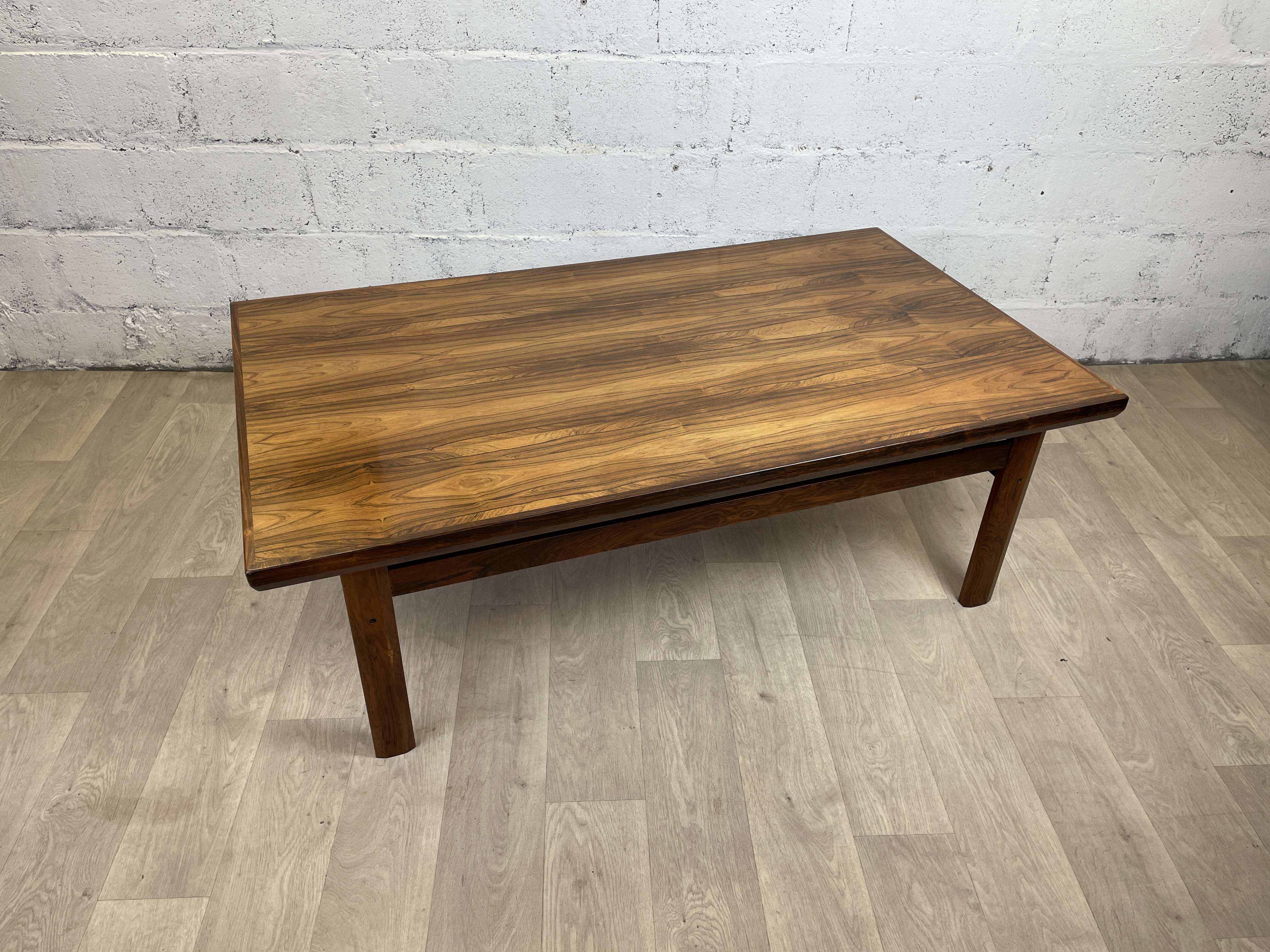 Scandinavian rosewood coffee table, 60s