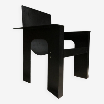 Rare rietveld arm chair by giandomenico belotti for alias, 1984