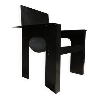 Rare rietveld arm chair by giandomenico belotti for alias, 1984
