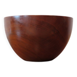 Very Large Teak Midcentury Wooden Bowl by Galatix England, 1970s
