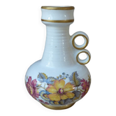 Small ceramic vase ker vitrex vintage floral pattern