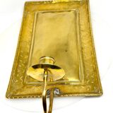 Large ScandiSca Vintage Brass Wall Candle holder  Sconce  height 34 cm