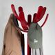Italian coat rack by Mauro Pasquinelli in red lacquered wood, 1960s
