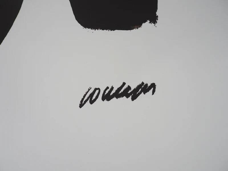 Pierre Soulages : Jeux Olympiques de Munich, lithographie originale signée