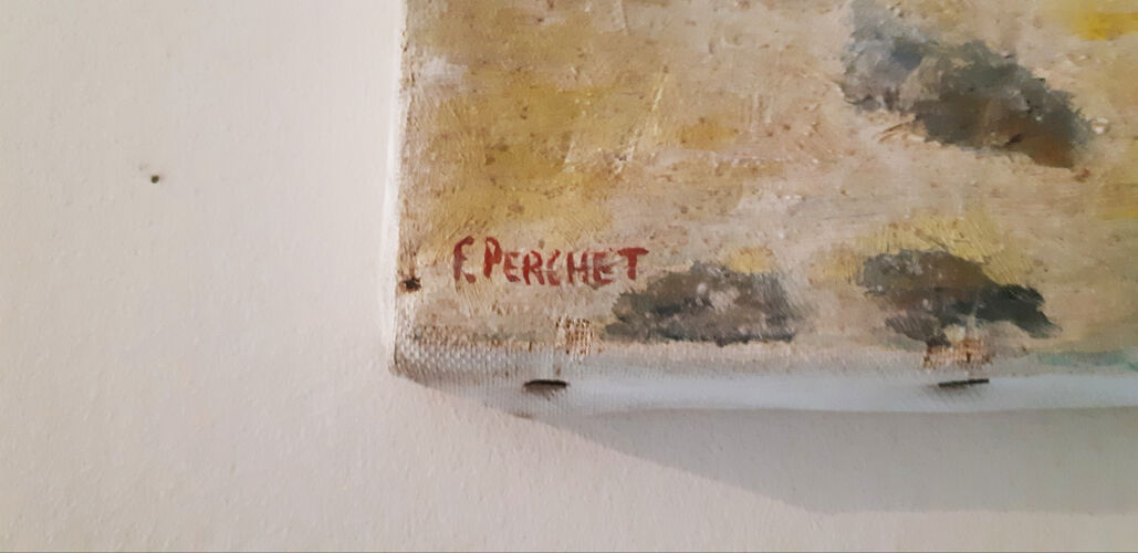 Tableau l huile paysage de neige Selency Tableau l huile paysage de neige Selency