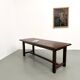 Farm table circa 1900 in solid oak and pine.