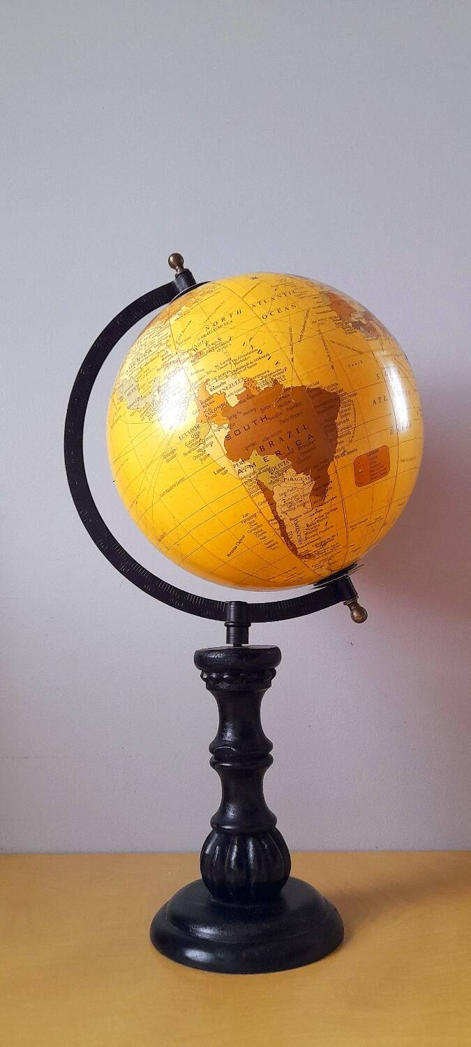 Napoleon 3 style terrestrial globe