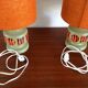 2 vintage ceramic lamps 1970