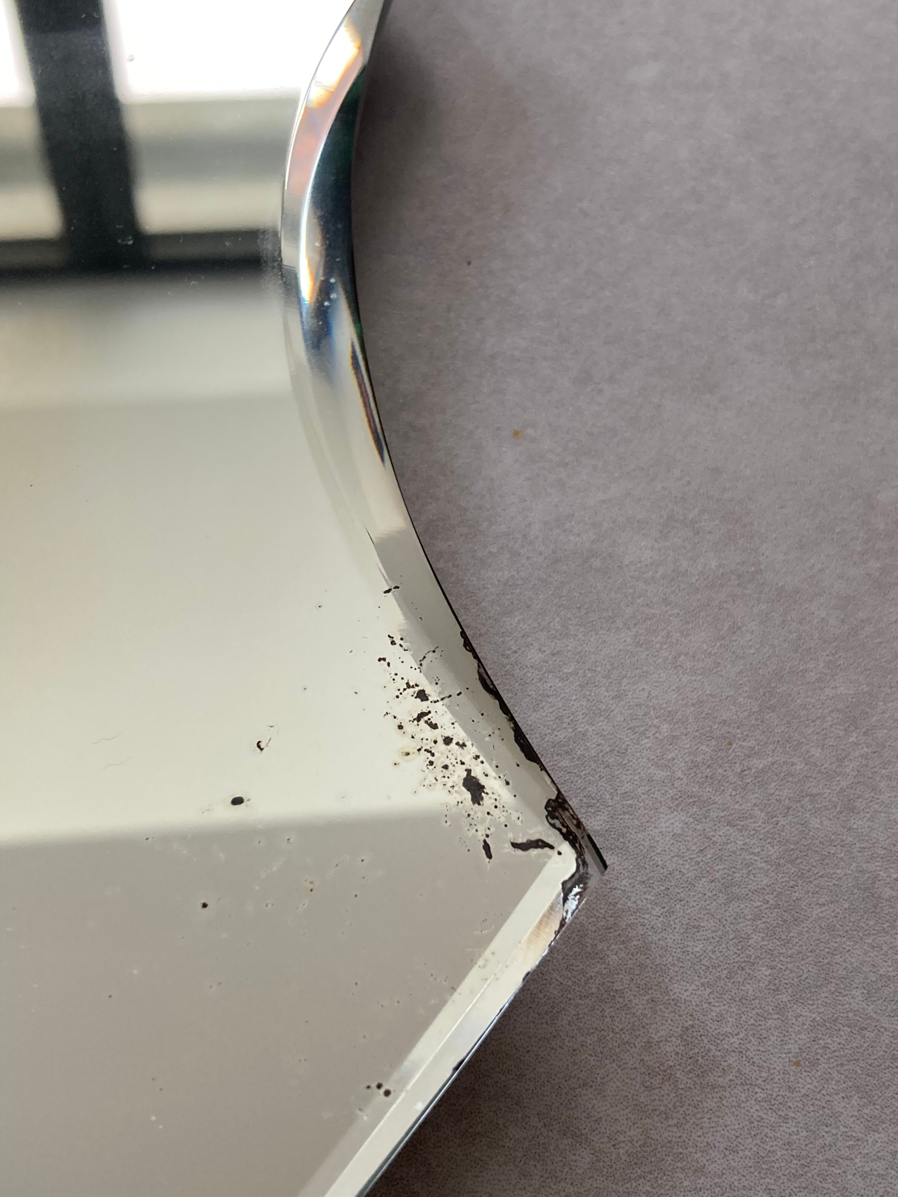 Beveled mirror 50s, 54x39 cm