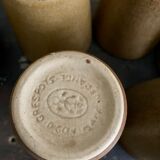 Stoneware pitcher and tumbler service