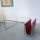 Table basse moderniste Bauhaus en acier tubulaire