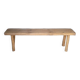 Bench 140 cm old patinated solid wood