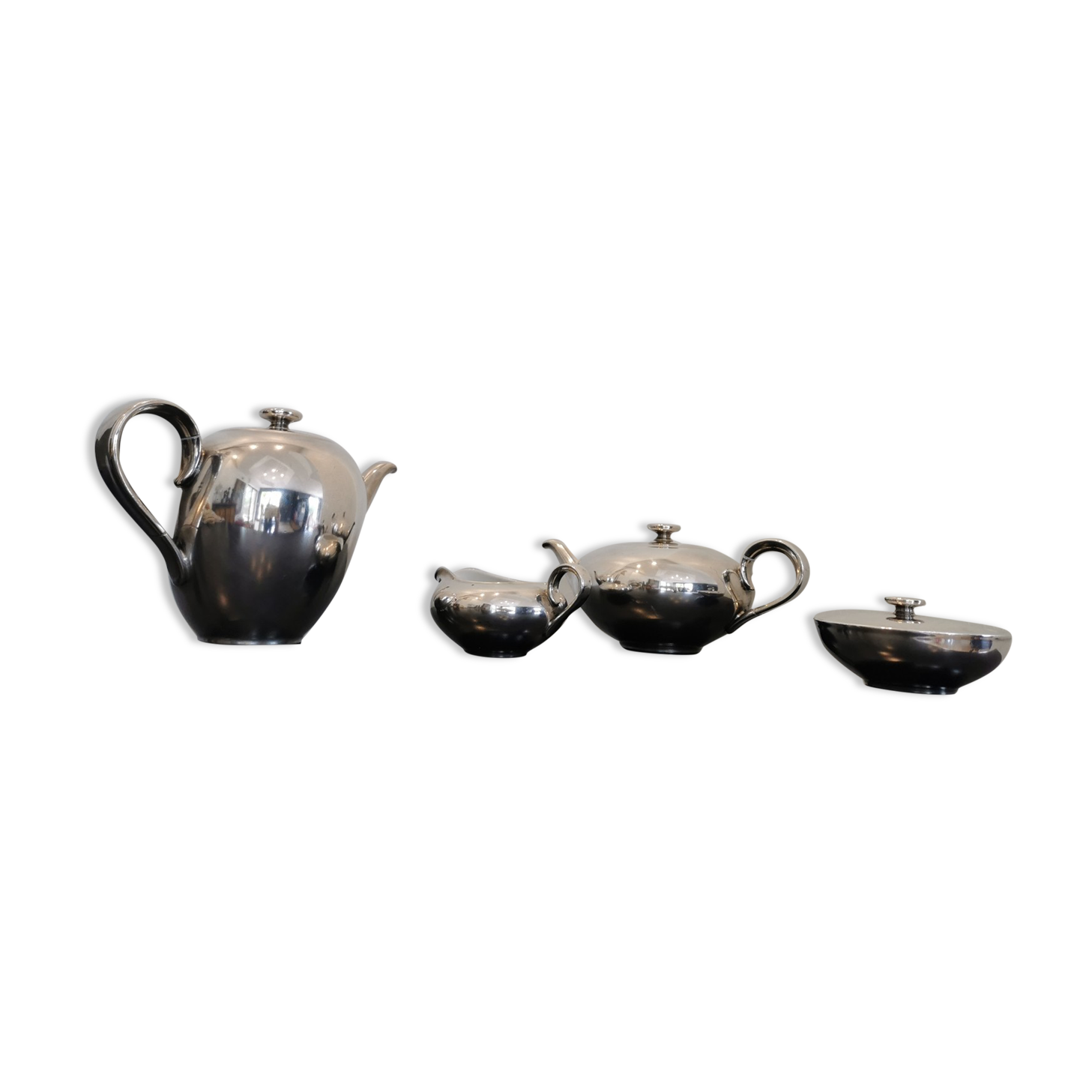 Heinrich porcelain and silver tea set