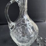 Ewer carafe – Blown and cut crystal