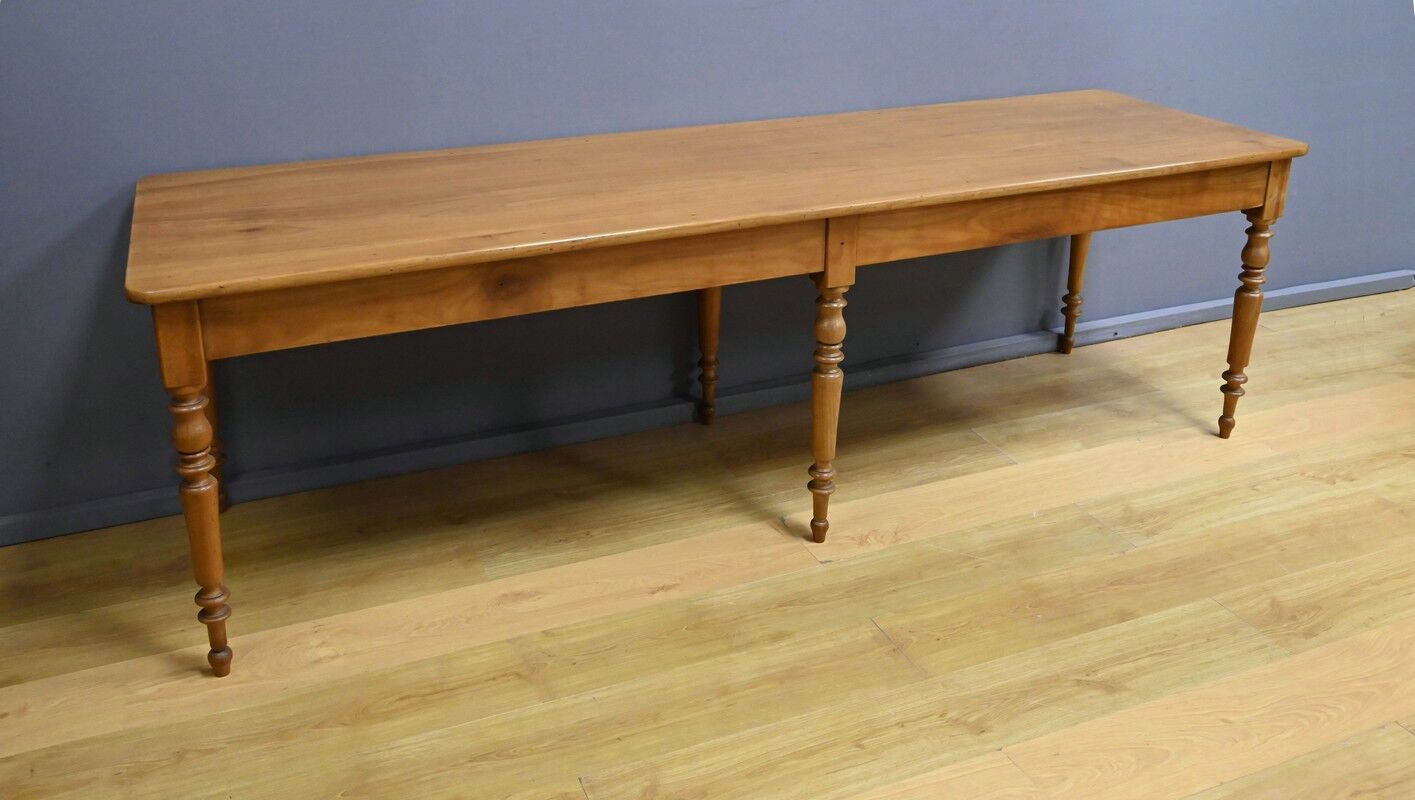 Table de ferme en merisier – fin XIXe