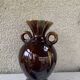 Amphora vase in glazed ceramic vallauris sign E.Covain vintage