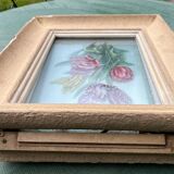Fixed painting under glass signed H.Garnier