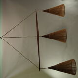Retro wood suspension and cone/vintage rope