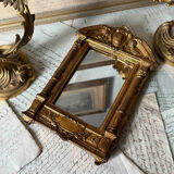 Small Vintage Gold Mirror – Neoclassical & Napoleon III Style