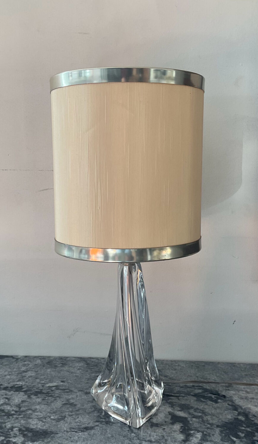 Daum crystal lamp from the 1950s