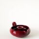 Large ceramic candle holder, Bordeaux, signed Vallauris, 1970