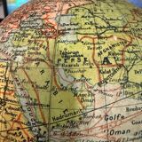 Globe terrestre ancien vintage laiton cabinet de curiosité mappemonde