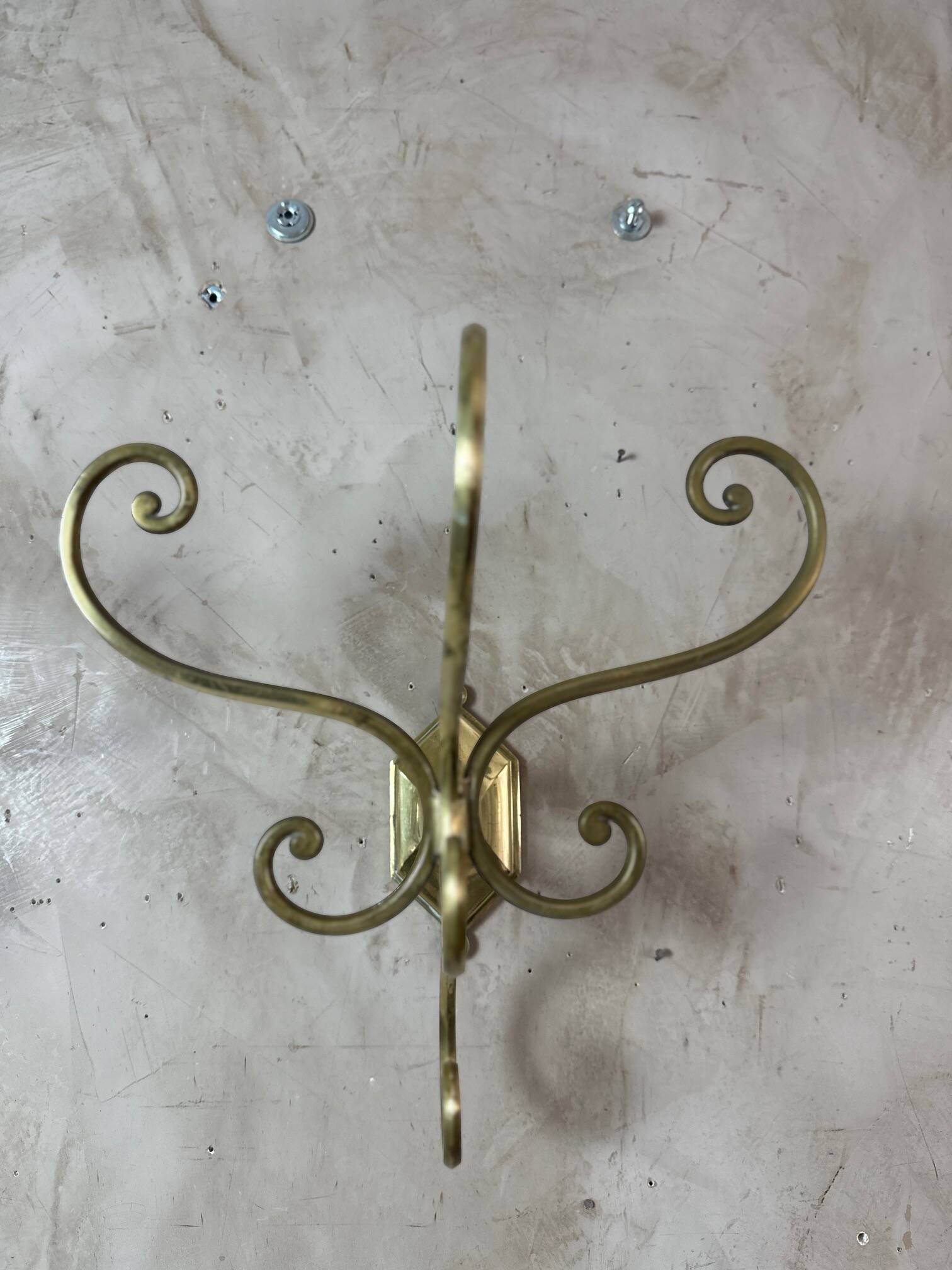 Pair of brass hooks