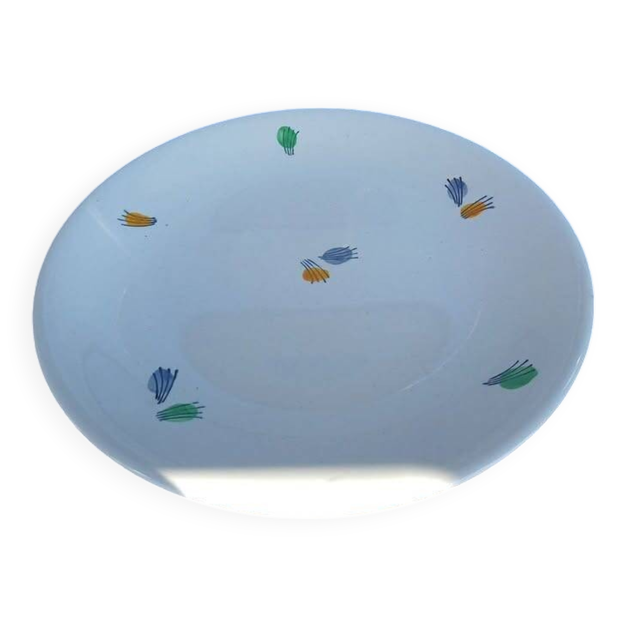 Round dish 30cm Gien franklin 1960