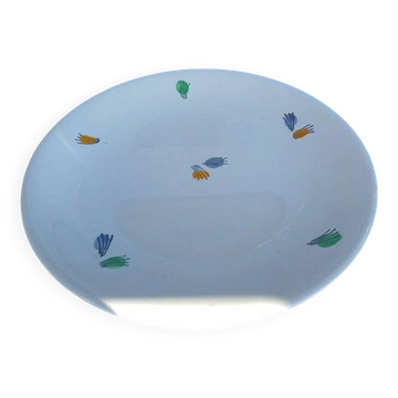 Plat rond 30cm Gien franklin 1960