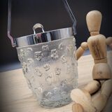Bucket ice cubes glass