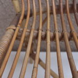 Chaise en rotin 1960